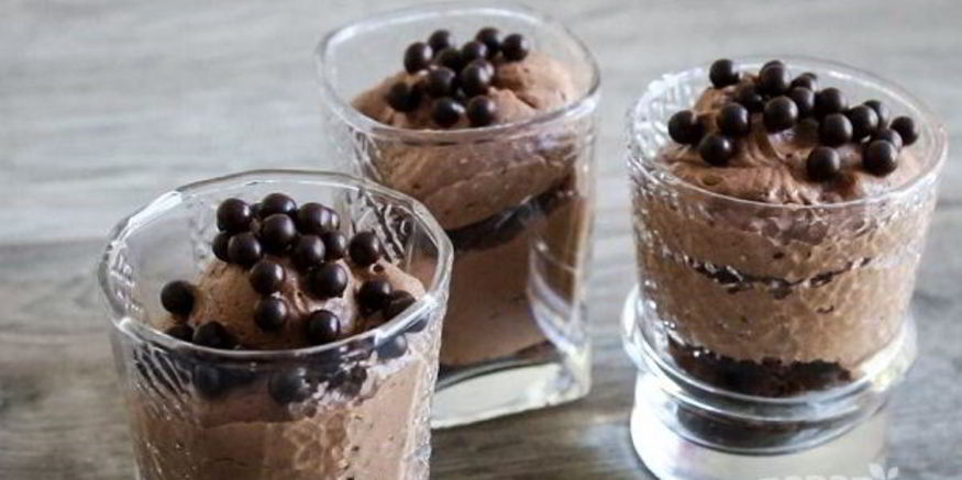 Рецепт праздничного шоколадного мусса