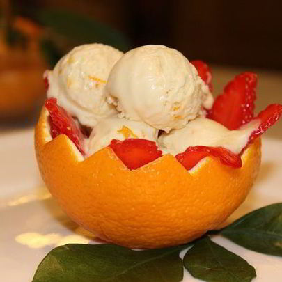 Шоколадно-апельсиновое мороженое-мусс с медом