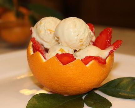 Шоколадно-апельсиновое мороженое-мусс с медом