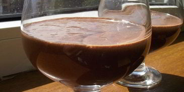 шоколадный мусс с клубникой