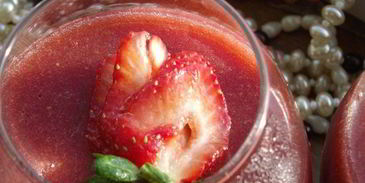 шоколадный мусс с клубникой