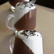 Рецепт Шоколадного мусса со взбитыми сливками и кофе