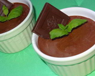 Шоколадный велюровый мусс