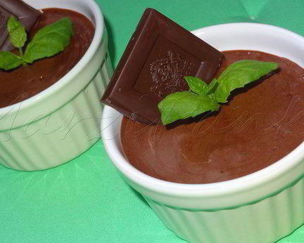 Шоколадный велюровый мусс