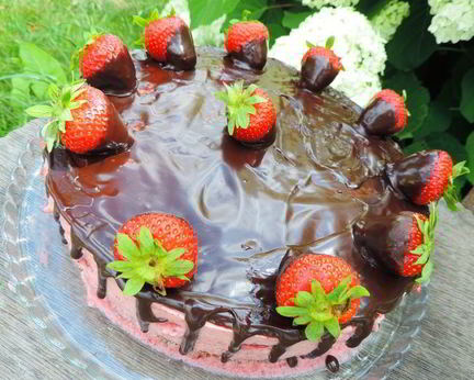 Торт-мусс Клубника в шоколаде