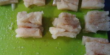 треска под муссом в тесте фило