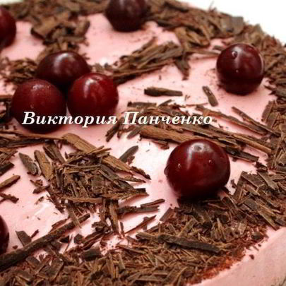 Вишнево-шоколадный торт-мусс