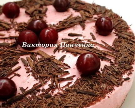 Вишнево-шоколадный торт-мусс