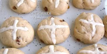 английские пасхальные булочки