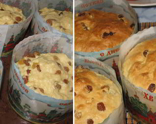 Бездрожжевой творожный кулич