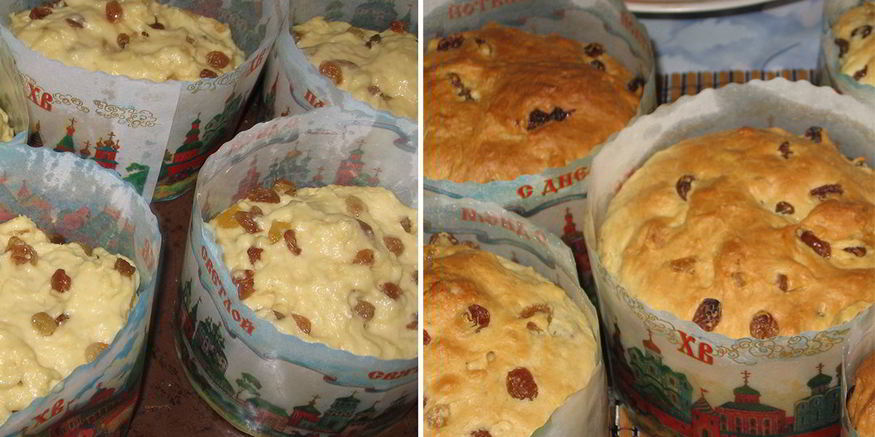 Рецепт бездрожжевого творожного кулича