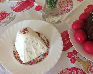 Быстрая творожная пасха