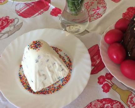 Быстрая творожная пасха