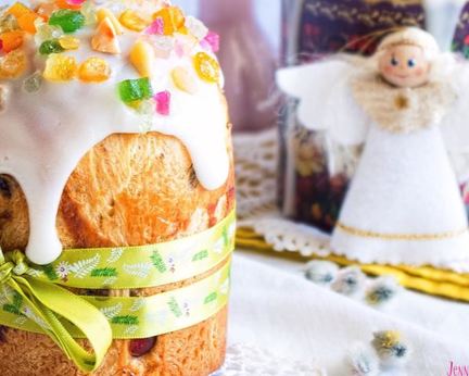 Итальянский пасхальный кулич