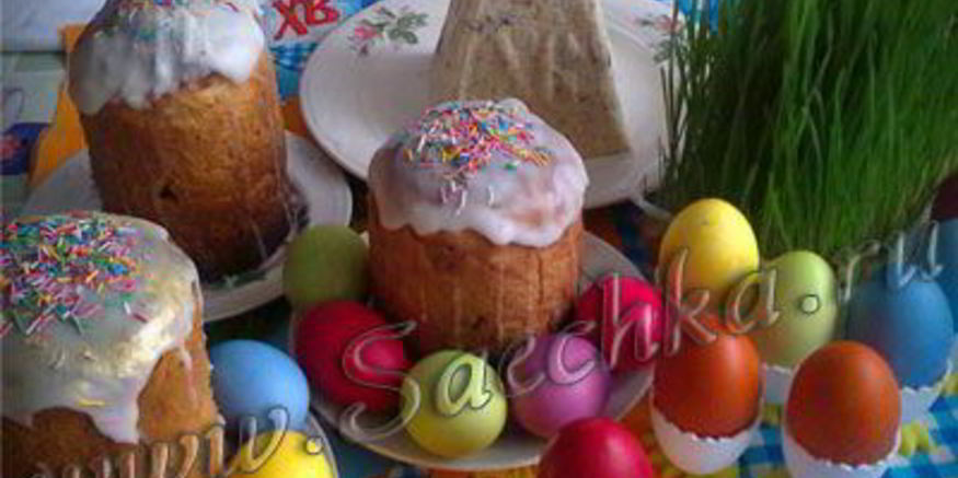 Рецепт кулича без опары