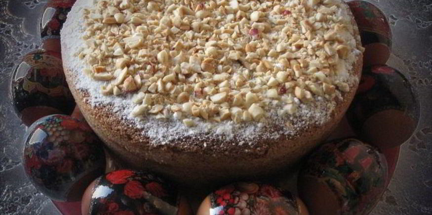 Рецепт кулича из манно-молочного бисквита