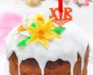 Кулич на желтках и топленом масле