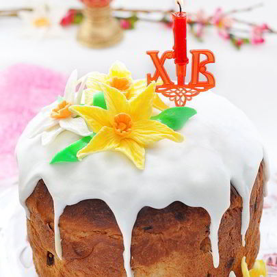 Кулич на желтках и топленом масле