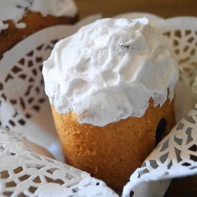 Кулич Пасхальный на взбитых яйцах с заварной глазурью