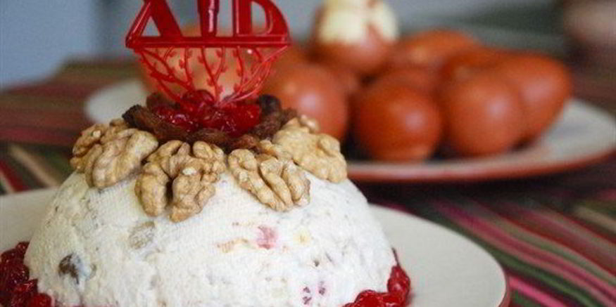 Рецепт пасхи с медом и цукатами