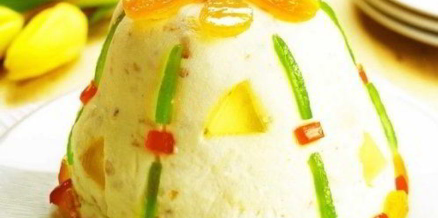 Рецепт пасхи с миндалем и изюмом