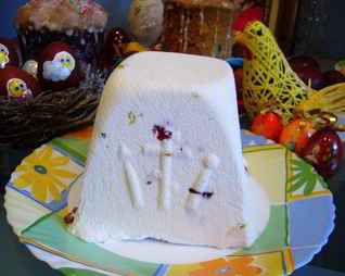 Пасха творожная с мармеладом
