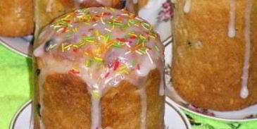 пасхальный кулич без яиц