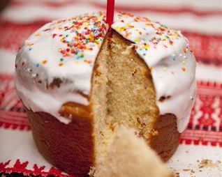 Пасхальный кулич на сметане