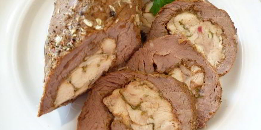 Рецепт вареного пасхального рулета из говядины