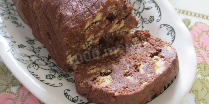 Рецепт домашнего щербета из печенья с изюмом