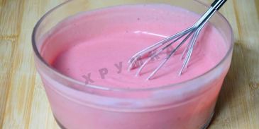 мороженое домашний клубничный щербет из йогурта