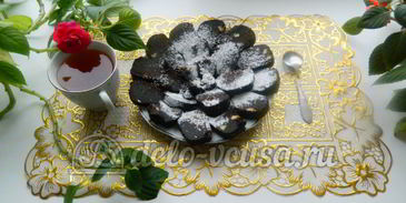 сладкая колбаска из бисквита