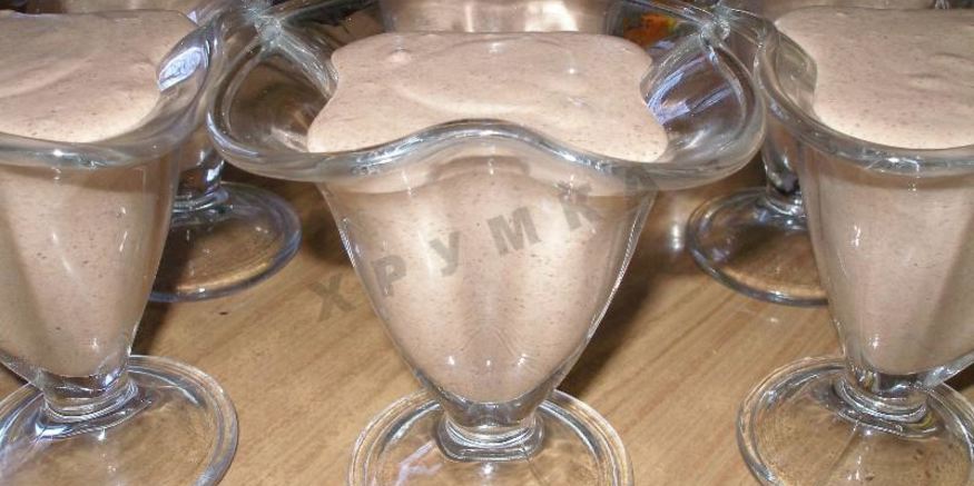 Рецепт десерта шоколадного крем суфле