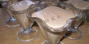 десерт шоколадный крем суфле