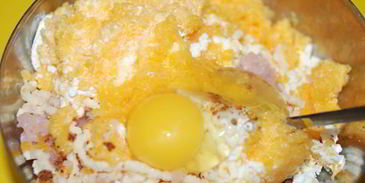 куриное суфле с тыквой, сыром и творогом