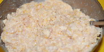 куриное суфле с тыквой, сыром и творогом