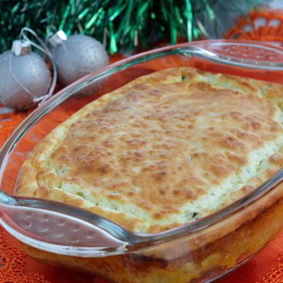 Рыбка красная под суфле из сливочного сыра