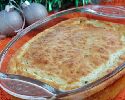 Рыбка красная под суфле из сливочного сыра