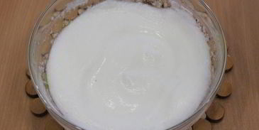 рыбка красная под суфле из сливочного сыра