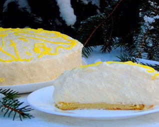 Шифоновый лимонный торт-суфле