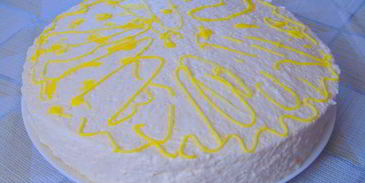 шифоновый лимонный торт-суфле