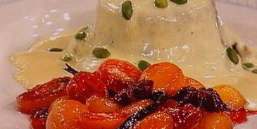 шоколадное суфле под кофейным сабайоном с пряным кумкватом