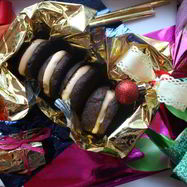 Рецепт Шоколадных печений вупи-куки с облепиховым суфле