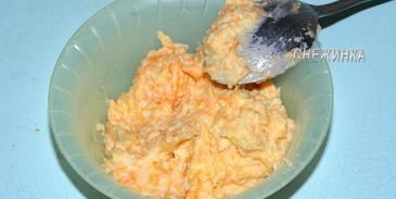 сочное куриное филе под рисово-морковным суфле