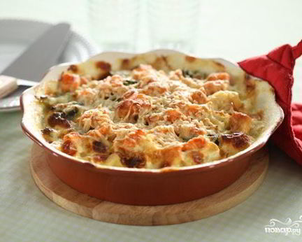 Суфле из курицы с цветной капустой