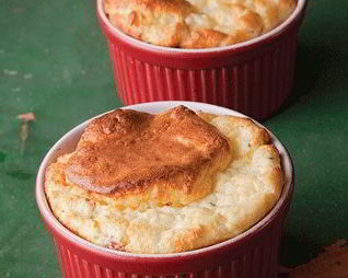 Суфле из сыра с ветчиной