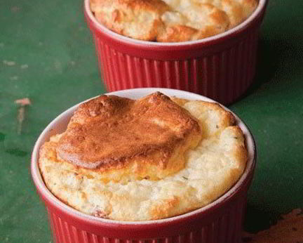 Суфле из сыра с ветчиной