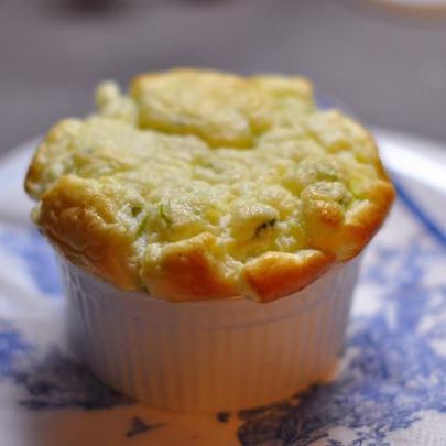 Суфле с чеддером и кабачками