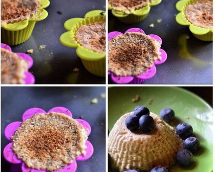 Творожно-яблочное суфле на основе из печенья