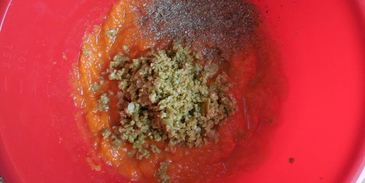 тыквенно-оливковое суфле